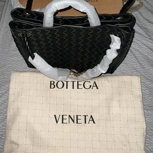 Bottega Veneta Black Woven Tote